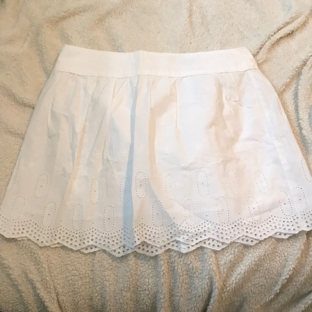 LOFT White Skirt